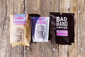 A guide to Bad Hand's coffee bags