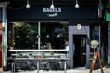 Bagels by Soho in Bournemouth, shop front on the Landsdowne Road.