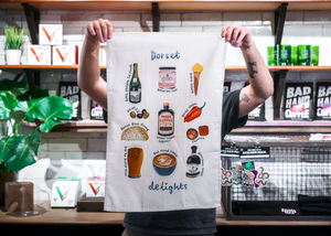 Dorset Delights Tea Towel - by Becca Perl