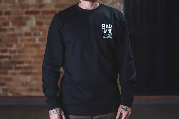 Organic Bad Hand Coffee Long Sleeve T-shirt