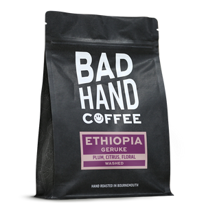 Ethiopia Geruke 250 gram bag , Bad Hand Coffee, Bournemouth